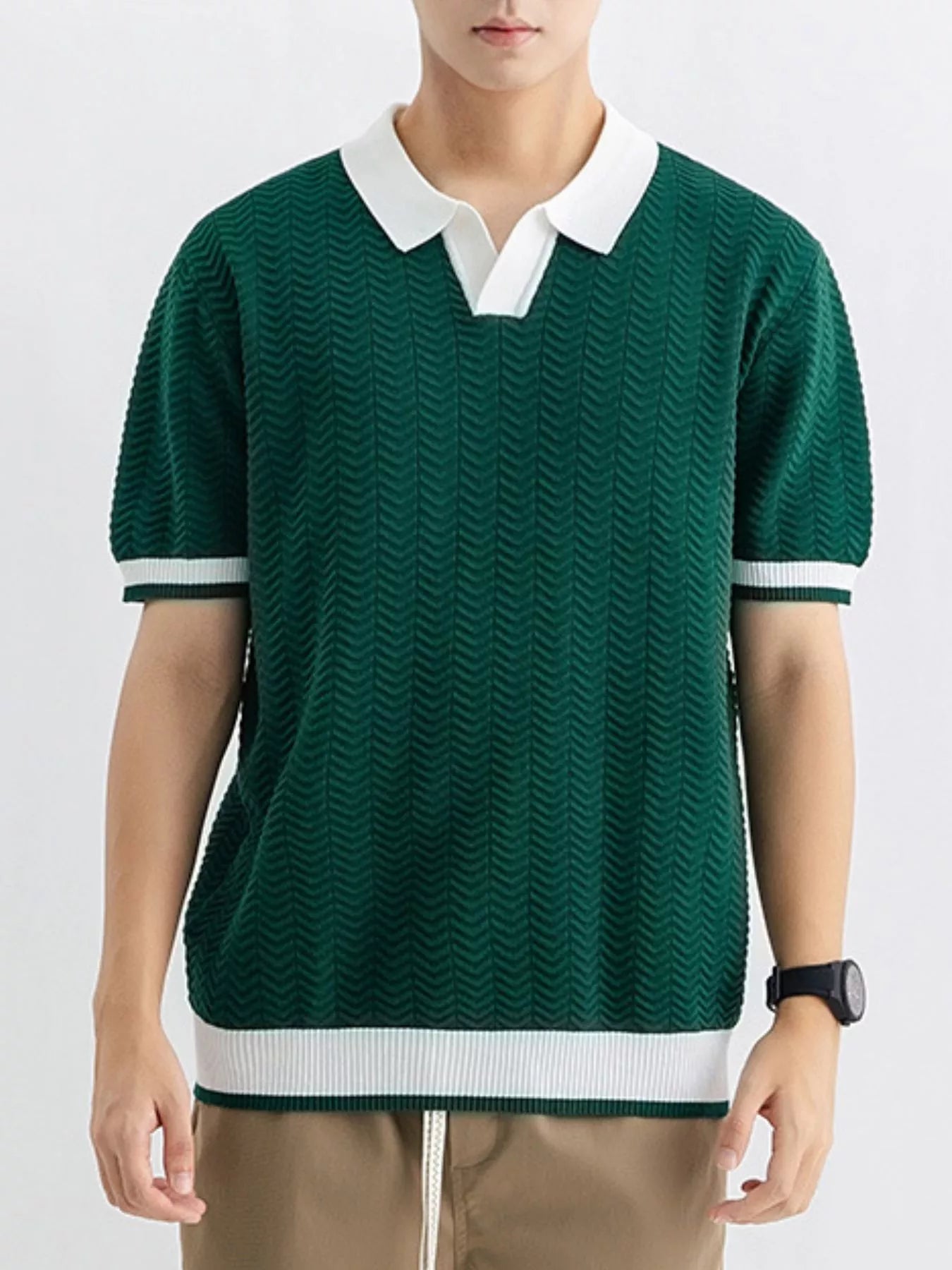 Le Vernon Polo in Dark Green