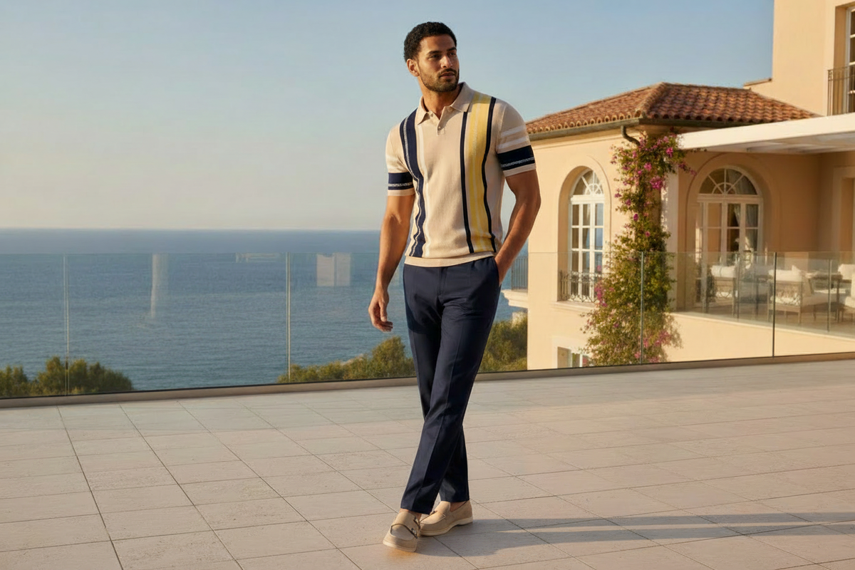 Model wearing La Provence Polo
