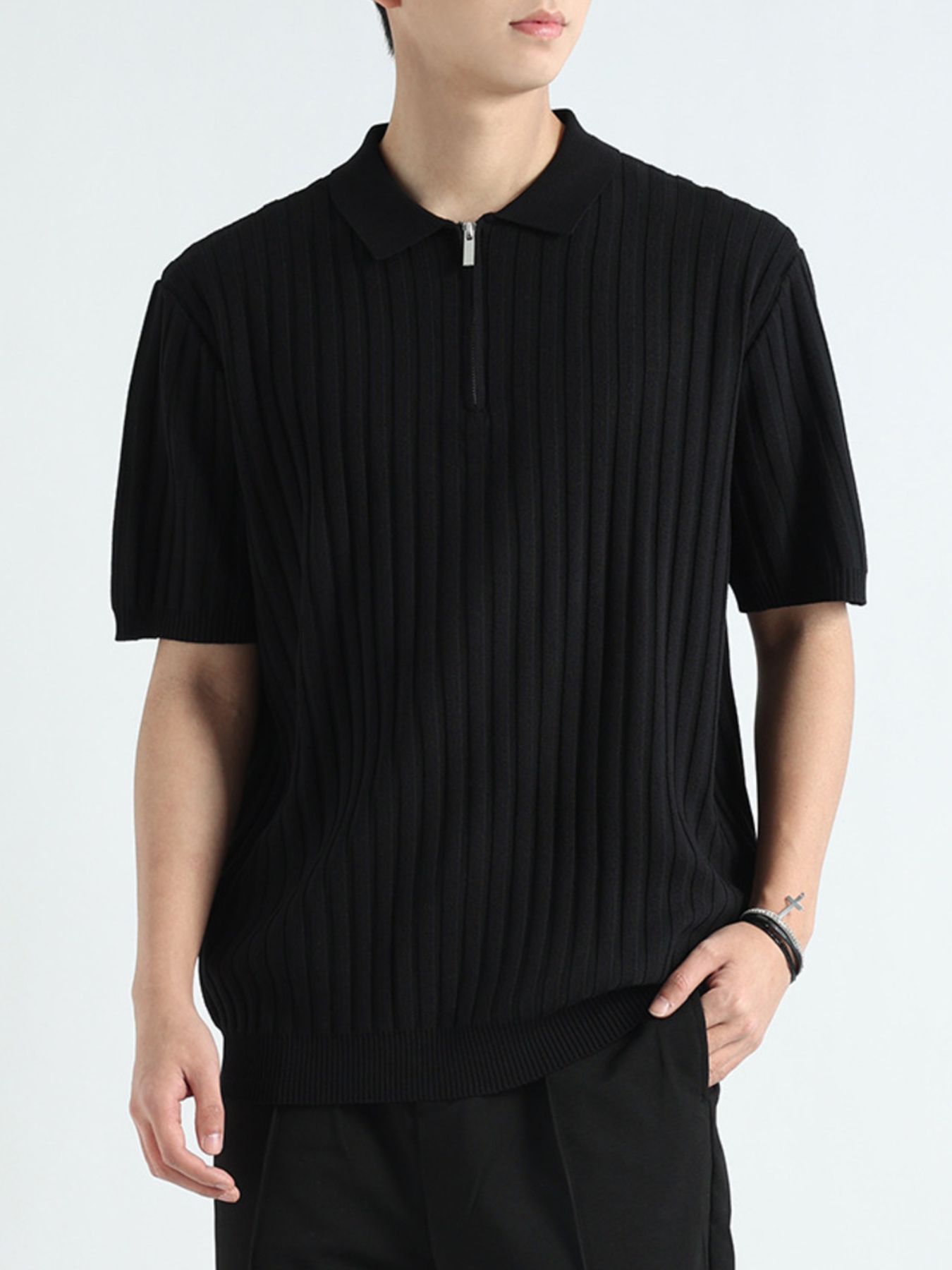 La Seine Polo in Black