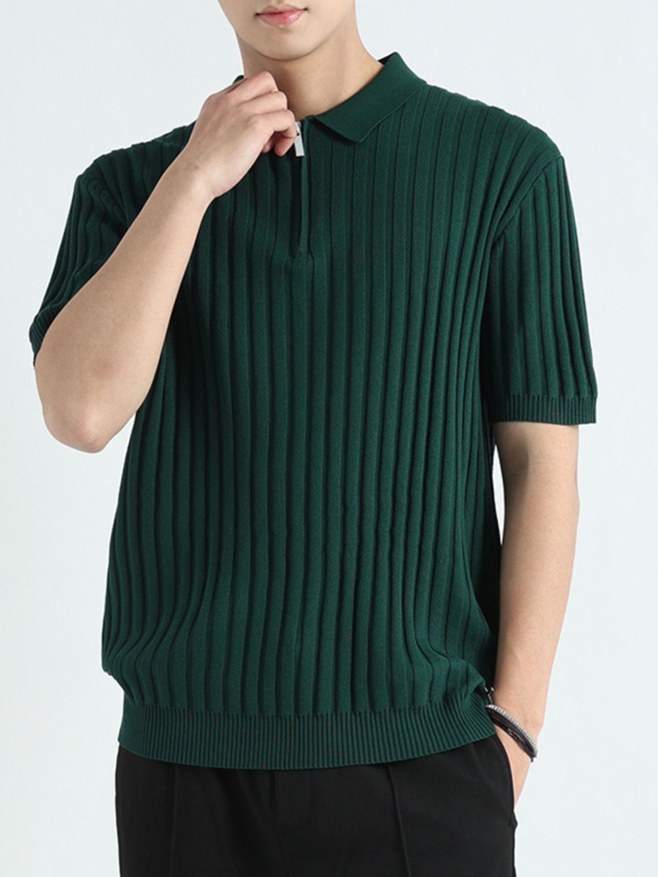 La Seine Polo in Dark Green