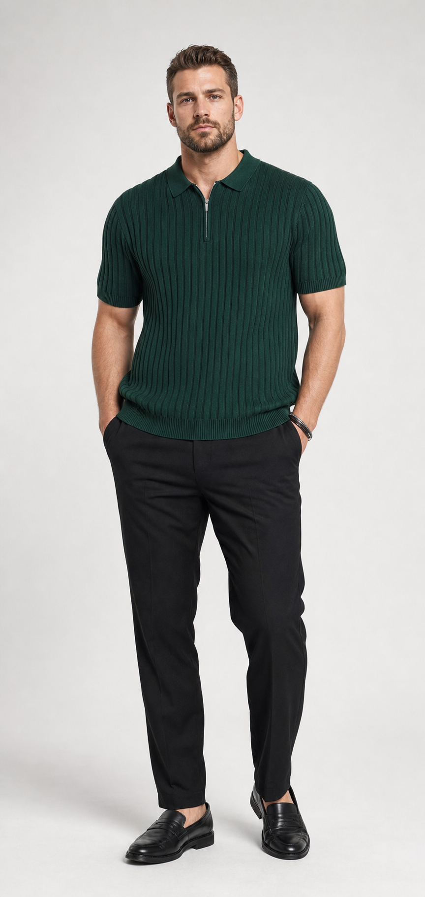 Model wearing La Seine Polo