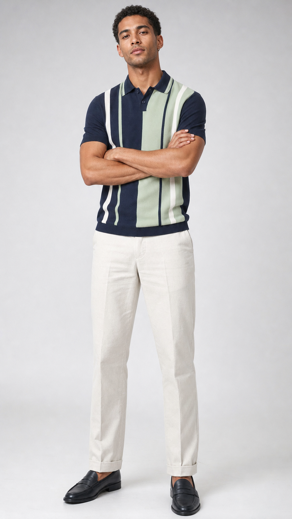 Model wearing Le Cannes Polo