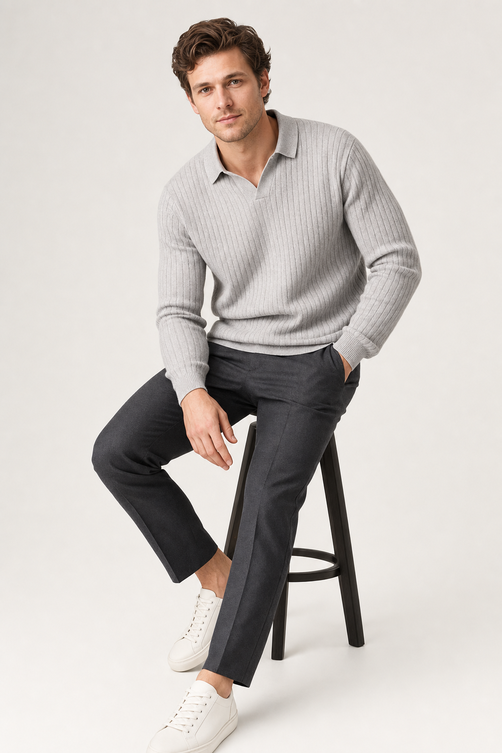 Model wearing Le Mont Sweater