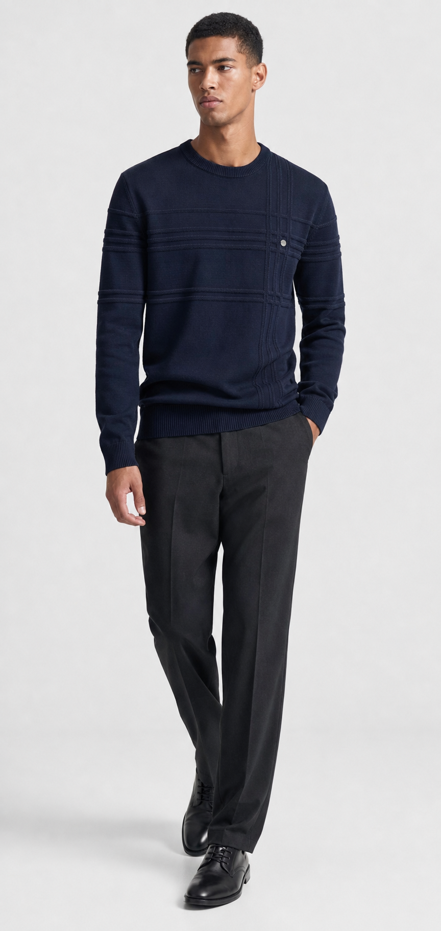 Model wearing Le Quai Sweater