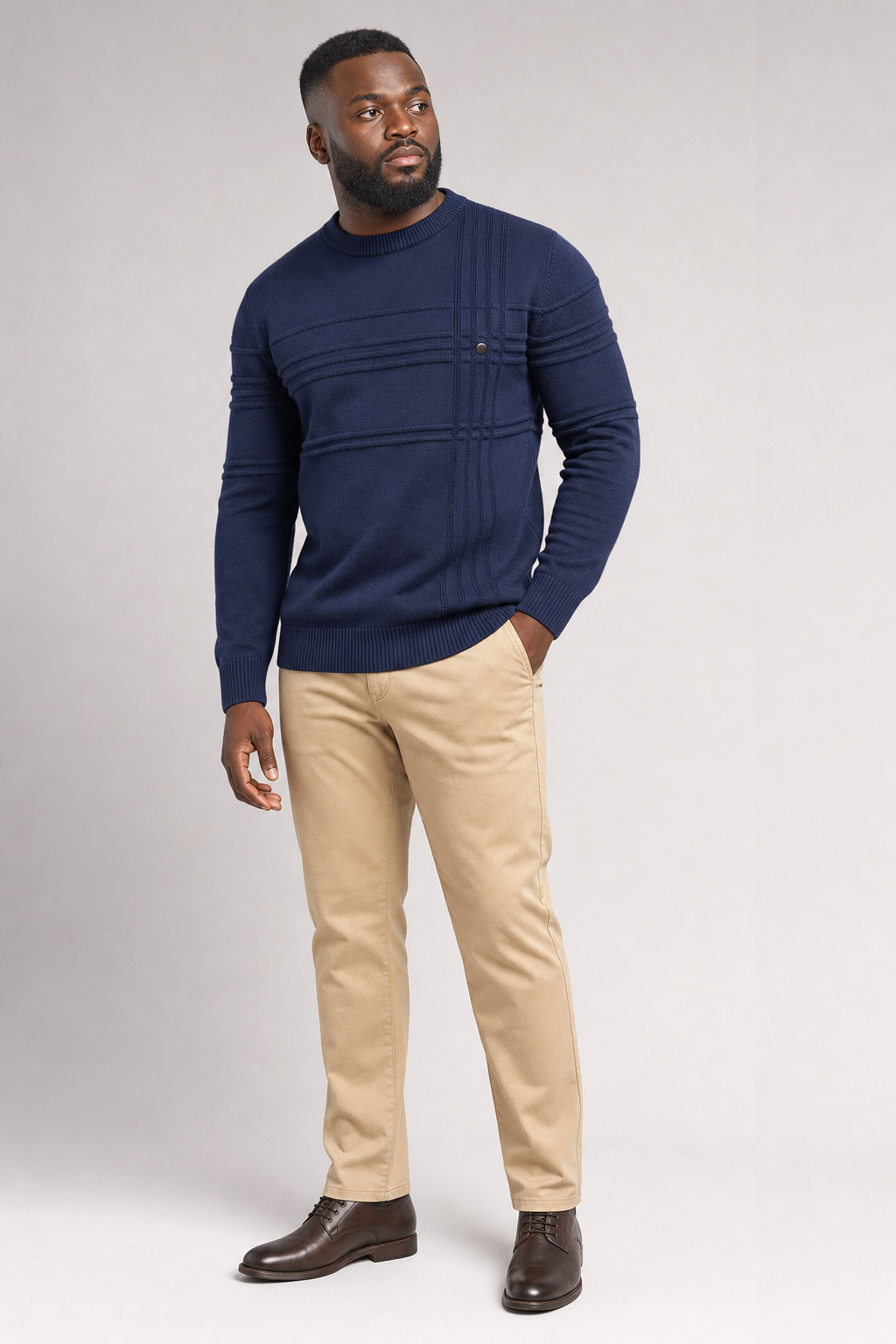 Model wearing Le Quai Sweater