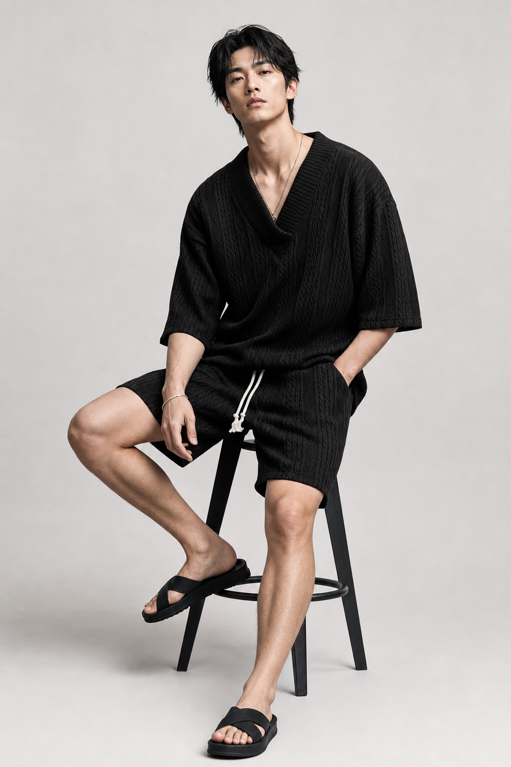 Model wearing Le Répit Set